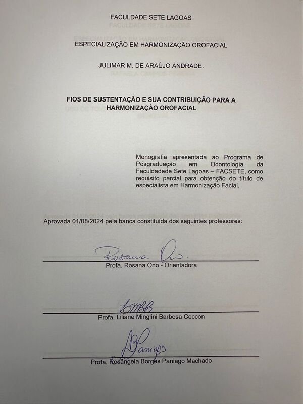 Folha de aprovação Julimar Folha de aprovação Julimar